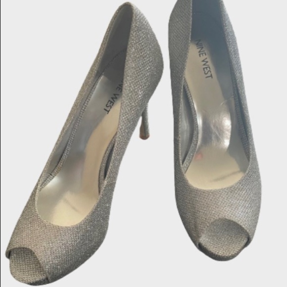 Nine West Women’s Camya Sparkle Platform Heels